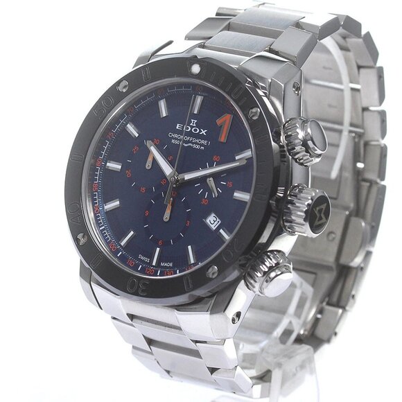 EDOX Chrono Offshore Chronograph Navy Dial Quartz Men's Watch_821150 - Picture 2 of 6